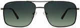 Polar Zonnebril Aviator 672 gepolariseerd Cat. 3 RVS zilver zwart