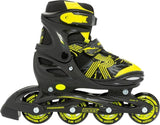 Roces Inline skates Jokey 3.0 softboot 82A zwart geel maat 38-41
