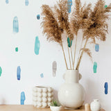Roommates Muursticker Cool Watercolour Swatch vinyl 96-delig