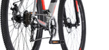 Rucanor Lux 27.5 Inch 51 cm Heren 21V Mechanische schijfrem Zilver Rood