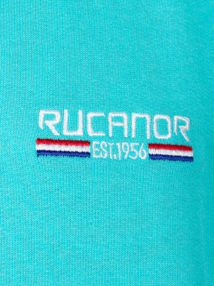 Rucanor Sky sweatvest hooded unbrushed heren aqua maat M