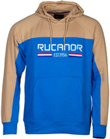 Rucanor Trevor sweater hoodie heren blauw beige maat XL