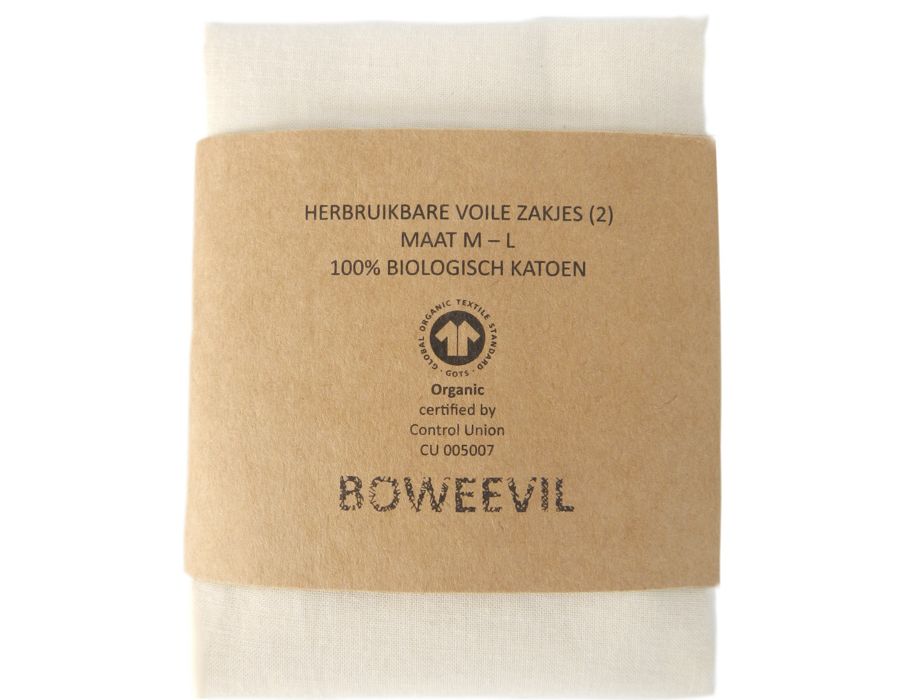 Bovevil Sandwichbeutel Voile 2 Teile: Größe M + L.