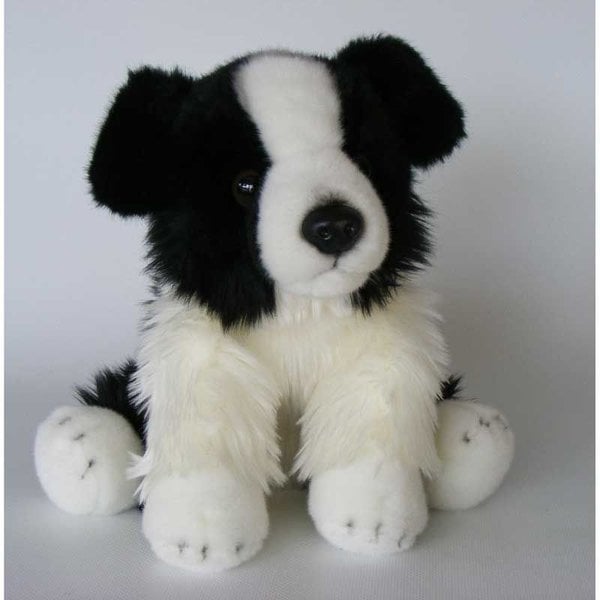 Sitzen Border Collie Black White 30 cm